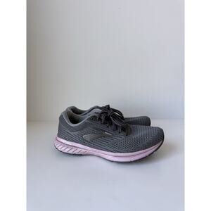 Brooks Revel 3 Shoes Womens Size 9.5 Gray Pink Running Sneakers 1203021B043